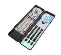EMUKOEP Darts Colocados con Punta de Metal, Aluminio de Hierro, Luz, Manija Mejorada, Dardos de Metal Profesionales para Tablero de Dardos