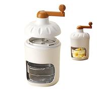 EMUKOEP de Helados Afeitados con Manivela, Cuchillas de Acero Inoxidable, Rompehielos Portátiles Seguros para el Hogar, Restaurantes, Cafeterías, Bocadillos