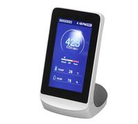 EMUKOEP Detector de Dióxido de Carbono Monitor 3 en 1 Función de Alarma de Muestreo Preciso para Carpas de Supermercado de Oficina en Casa Tamaño de Pantalla ABS 1