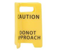EMUKOEP Divertida Pinza para el Cabello de Advertencia Amarilla, Peculiar Señal de Precaución, Diseño Llamativo de Garra para el Cabello para Hacer una Declaración para Uso Diario o