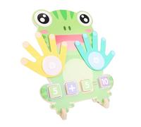 EMUKOEP Encantador Juguete Matemático con Forma de Animal para Contar Dedos, Herramienta de Educación Temprana con 23 Tarjetas, Estándar de Seguridad para Niños