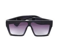EMUKOEP Gafas de Sol Rectangulares con Montura Negra y Gradiente, Protección Ocular Ligera para PC para Actividades Al Aire en la Playa