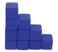 EMUKOEP Juego de Dados en Blanco para Escritura de 16mm, Cubos Resistentes Al Agua para Enseñanza de Matemáticas y Educación (#4)