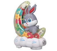 EMUKOEP Juguete de Coche de Animales de Dibujos Animados, Ojos Que Se Mueven Lindos, Sonido Ligero para Niños, Plástico, 6,1 X 3,9 X 7,9 Pulgadas
