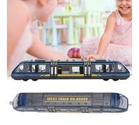 EMUKOEP Juguete Educativo para niños: Juguete de Coche Modelo de Tren de Aleación Realista, Creatividad e Inteligencia Inspiradoras (Azul)