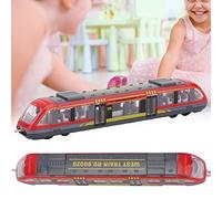 EMUKOEP Juguete Educativo para niños: Juguete de Coche Modelo de Tren de Aleación Realista, Creatividad e Inteligencia Inspiradoras (Roja)