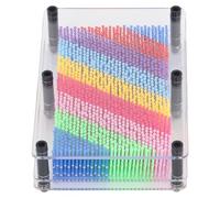 EMUKOEP Juguete Sensorial del Tablero del Arte del Pin 3D Regalo y Decoración Muchachas de los Niños, Material Plástico (Blanca)