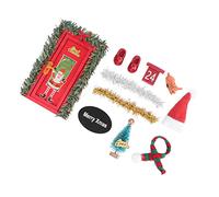 EMUKOEP Kit de Decoración Navideña para Casa de Muñecas en Miniatura con Modelos Coloridos, Material Duradero para un Uso Seguro, Adecuado para Casas de Muñecas a Escala 1/12 o 1/6, Ideal para Escenas