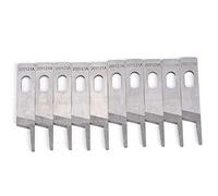 EMUKOEP Kit De Repuesto De Acero para Cuchillo Superior, Gran Mano De Obra, 10 Uds. De Cuchillas Duraderas para una Costura Eficiente