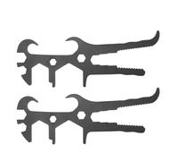 EMUKOEP Llave de Tambor de Metal Profesional, Abridor de Tapa de Cubo Multifunción 14 en 1, Herramienta Incisiva y Versátil para Abridor de Barril de Palanca