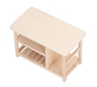 EMUKOEP Mesa de Madera en Miniatura sin Pintar, Muebles de Casa de Muñecas a Escala 1:12, Gran Idea de Regalo para la Familia en Navidad y Pascua