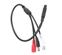 EMUKOEP Micrófono de CCTV, Micrófono de Cámara CCTV, de 11 X 7 X 2, de Camioneta Altamente Sensible para Sonido de MonitorA-DVR