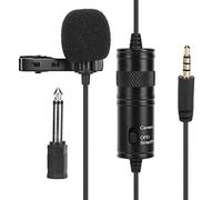 EMUKOEP Micrófono de Condensador Omnidireccional Profesional con Esponja Antirociado para Grabadora de Computadora con Cámara SLR - Micrófono Universal para Teléfono