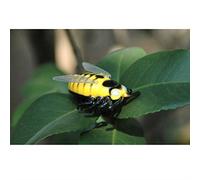 EMUKOEP Mini Mariquita Juguete Electrónico Realista Hornet Insecto Simulación Error para Niños Divertido Juego de Gato (Amarilla)
