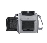 EMUKOEP Mochila Portabicicletas para Perros, Espaciosa y Cómoda Mochila para Gatos, Ideal para Andar en Bicicleta con Mascotas. Disfrute de Tiempo de Calidad Al Aire Libre Mientras (Gris)