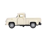 EMUKOEP Modelo de Camioneta Vintage Coleccionable con Puertas Móviles y Resistencia a la Corrosión, para Entusiastas de Las Camionetas (Beige)