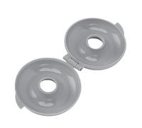 EMUKOEP Molde Redondo para Rosquillas de Plástico Antiadherente de Fácil Liberación para Hornear Rápido con Tapa Abatible, para Hornear en Familia