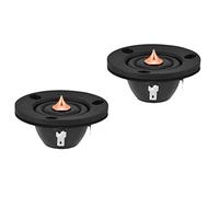 EMUKOEP Negro 2" 4Ohm 4Ω 30W Superficie Mate Seda Tweeter de Cúpula Par de Altavoces Imán de Neodimio para Altavoz HiFi