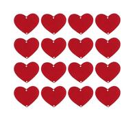 EMUKOEP Pancarta de Corazón Preencordada Flexible, 96 Piezas, Guirnalda Roja a Granel, Decoración del Día de San Valentín para un Ambiente Romántico