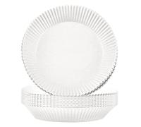 EMUKOEP Paquete de 100 Forros de Papel Desechables Cesta de Aire 220 °C Resistente Al Calor Antiadherente Papel para Hornear Freidora