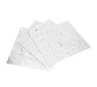 EMUKOEP Pegatinas de pared de espejo, pegatinas autoadhesivas de letras inglesas de acrílico para sala de estar, habitación de los niños, oficina, etc., pegatina de pared de alta calidad en plata y