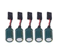 EMUKOEP Protector de Voltaje para Drones RC de 3300uF, 16V, Protector de Voltaje de Receptor Duradero para FUTABA, Ideal para Aficionados a Drones RC, 5 Unidades