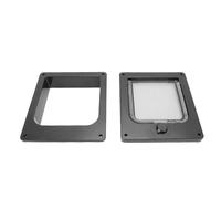 EMUKOEP Puerta para Gatos con Cierre Magnético, Puerta para Mascotas con Cerradura de 4 Vías para Perros y Gatos, Uso Interior y Exterior, Solapa Segura y Cómoda para el Acceso de Sus (SG)
