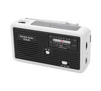 EMUKOEP Radio Meteorológica de Emergencia, Manivela Solar, Radio Am FM con Carga USB y Linterna LED, para Acampar Al Aire, Emergencia en Casa, Desastres Naturales