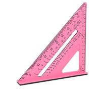 EMUKOEP Regla Triangular Grabada de Plástico para Medición de Carpintería, ángulo Cuadrado de 45 y 90 Grados para Entusiastas del Bricolaje