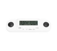 EMUKOEP Reloj de Ajedrez con Pantalla HD, Temporizador para Ajedrez Internacional, Chino, Portátil, Elegante, a Prueba de Impactos (Blanca)