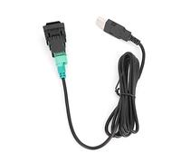 EMUKOEP Reproductor de Radio para Automóvil Interruptor de Botón USB Adaptador Convertidor USB para Audio Extendido, Puerto Conector de Alta Sensibilidad para Piezas de Audio para Automóvil, Hecho de