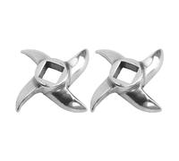 EMUKOEP Repuesto de Cuchillas para Picadora de Carne, Piezas de Acero Inoxidable de Calidad para Picadoras de Carne Eléctricas, Mejore su Eficiencia de Molienda con Cuchillas Confiables