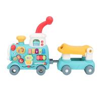 EMUKOEP Ride On Learning Baby Push Walker con Bloques de Combinación de Formas para el Desarrollo Cognitivo, Juguete Educativo para Andador de bebé, 27 X 8,6 X 16,5 Pulgadas