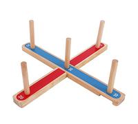 EMUKOEP Ring Toss Hoopla Set Juguete de Madera Maciza No Tóxico para Mejorar la Comunicación Entre Miembros de la Familia