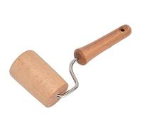 EMUKOEP Rodillo de Madera de Haya con, Rodillo de Masa que Ahorra Mano de Obra para Hornear Pan de Pastel de Pizza, Herramienta de Cocina Suave y Duradera para Pasteles, Galletas y Fideos