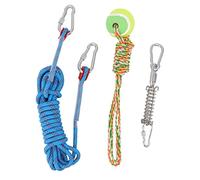 EMUKOEP Spring Pole Dog Rope Toys Juguete Interactivo para Remolcar Bungee Colgante para Perros Medianos y Grandes con Cuerda de Seguridad Resistente para Exteriores de 5 M y Reso