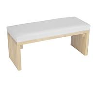 EMUKOEP Suave cojín de mano de piel sintética con diseño ergonómico para mayor comodidad, aspecto elegante, fácil de limpiar, para el hogar, salón de uñas (blanco)