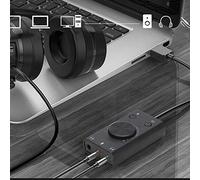 EMUKOEP Tarjeta de Sonido USB Tarjeta de sin Unidad de para Computadora Portátil de Escritorio, Control de Volumen para Juegos/Oficina, Materiales de Ingeniería