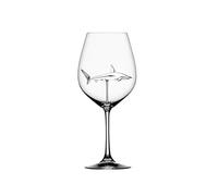 EMUKOEP Taza de Cristal de 300 Ml, Copas de Copa de Vino de Tiburón para Bebidas Frías, Artículos de Bar para Fiestas, Copas de Cóctel (Colores surtidos)