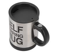 EMUKOEP Taza Mezcladora Eléctrica Aislada de 400ml con Taza Autoagitadora para Enfriamiento Rápido de Diversas Bebidas (Negra)