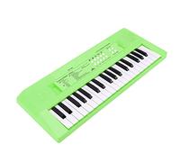 EMUKOEP Teclado Electrónico de 37 Teclas, Piano de Juguete con Micrófono, Función de Grabación, Carga USB, Desarrollo del Talento Musical (Verde)