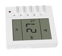 EMUKOEP Termostato de Ventilador de Aire Acondicionado Central AC220V, Controlador de Temperatura con Sensor, Pantalla LCD Grande para el Hogar, Dormitorio, Sala de Estar