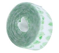 EMUKOEP Tira de Sellado Duradera, Pegatina Autoadhesiva Impermeable, Cinta de Calafateo para Mejoras del Hogar, PVC de 3,2 M, Color Blanco (Hojas verdes transparentes)