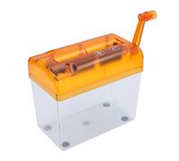 EMUKOEP Trituradora de Papel Manual, Estructura Compacta Manual Portátil, Operación Simple, Trituradora de Manivela para Oficina, Escritorio, Hogar (Naranja)