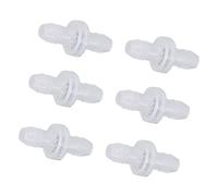 EMUKOEP Válvula de Retención de 6 Uds, Válvula en Línea de 1 Vía de Plástico sin Retorno para Líquido y Gas, Diámetro de Interfaz de 3/8 Pulgadas y 10MM (#1)