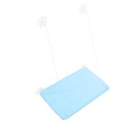 EMUKOEP Varilla de Asiento de la Ventana de Gato, Cama Montada en la Ventana, Hamaca de Succión, Asiento de Descanso Que Ahorra Espacio, Extraíble, Lavable para Mascotas (Azul)