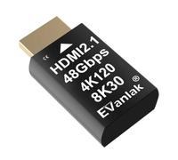 Emulador EDID de enchufe simulado 4K 120Hz HDMI 2.1 - Adaptador de pantalla virtual de alta resolución para PC, auriculares VR y minería criptográfica, soporta 8K a 30Hz / 4K a 120Hz sin cabeza Ghost
