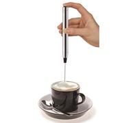 Emulsificador de leche - dispositivo eléctrico de 200 W, acero inoxidable, 2 funciones: emulsionar y calentar. Ideal para preparar bebidas.