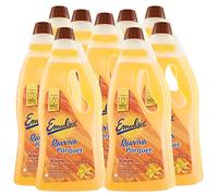 Emulsio - 9 botes de 750 ml de limpiador de suelos de parquet y laminado con aceite de argán - 9 botellas de 750 ml cada una
