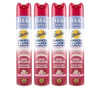 Emulsio Comer polvo El antiestático perfumado multisuperficie Barrera antiestática de Magnolia y jazmín - 4 botellas de spray de 400 ml cada una
